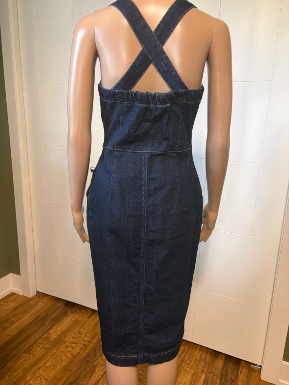 🌟 Dynamite Denim Button-Front Midi Dress 🌟 - Picture 6 of 10